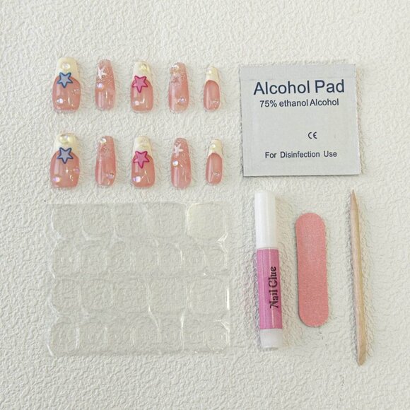 GlitzAdora (2) Nails Black Pink Star & Stellar Silhouette - Picture 8 of 12